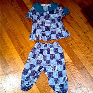 Very cute! Baby Beluga lightweight denim outfit